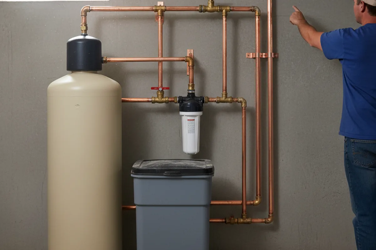 Whole-house water treatment system installed in High Ridge